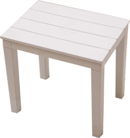 Столик садовый к лежаку Прованс 3546-МТ001 пластик белый 40х30х37