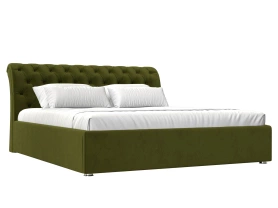 Кровать Сицилия Микровельвет 160х200 Зеленый