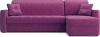 Диван угловой Ницца НПБ 1.6 фиолетовый/накладка венге 272х156х90
