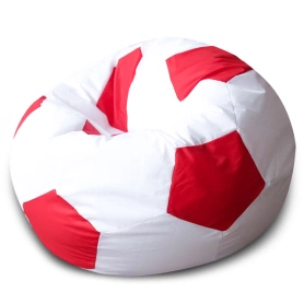 Кресло Мяч Бело-Красный Оксфорд 100х100х40
