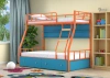 Двухъярусная кровать с ящиками Радуга 120х190 Оранжевый/Оранжевый