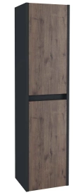 Шкаф-пенал подвесной Эвита 30х25х120 Темно-серый