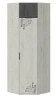 Шкаф угловой Оксфорд-2 76х76х220 Матера/Дуб крафт белый с рисунком