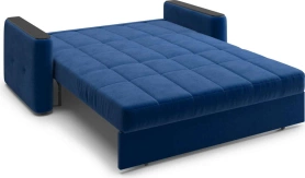 Диван-кровать Ницца 1.2 синий/накладка венге 160х103х90