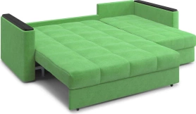 Диван-кровать угловой с оттоманкой Неаполь 245х162х90 зеленый