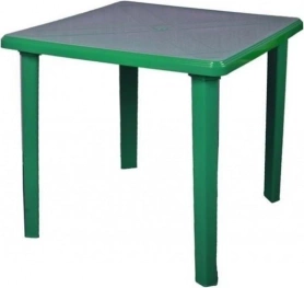 Стол садовый пластиковый  квадратный зеленый 85х85х74