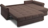 Диван-кровать угловой с оттоманкой Палермо 245х162х91 коричневый