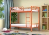 Двухъярусная кровать с полкой Ницца 90х190 Оранжевый/Венге