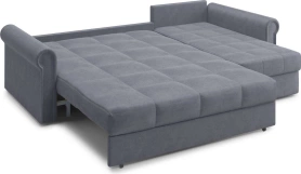 Диван-кровать угловой с оттоманкой Палермо 245х162х95 серый