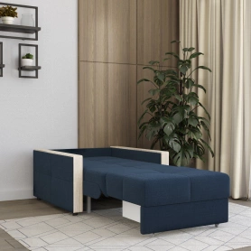 Кресло-кровать MOON FAMILY 125 с пружинным блоком Синий 99x104x90