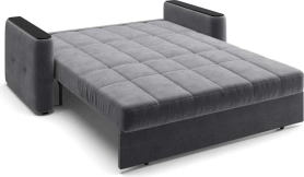 Диван-кровать Ницца 1.2 серый/накладка венге 160х103х90