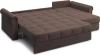 Диван-кровать угловой с оттоманкой Палермо 281х162х90 шоколадный