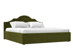 Кровать Афина Микровельвет 160х200 Зеленый