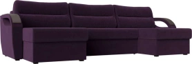П-образный диван Форсайт Велюр 293х151х92 Фиолетовый (без декор. подушек)