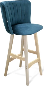 Барный стул SHT-ST36-1/S65 синий/прозрачный