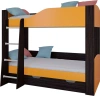 Кровать двухъярусная Астра 2 с ящиком Венге/Оранжевый 80х190