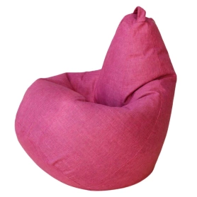 Кресло Мешок Груша Розовая Рогожка 70х70х110