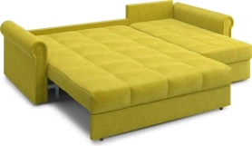 Диван-кровать угловой с оттоманкой Палермо 265х162х90 оливковый