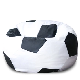 Кресло Мяч Бело-Черный Оксфорд 100х100х40