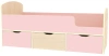 Кровать Малыш Мини Дуб молочный/Розовый 70х160