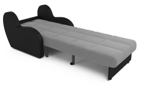 Кресло-кровать Барон 96х104х83 серый/черный