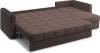 Диван-кровать угловой с оттоманкой Неаполь 304х162х90 шоколадный
