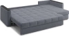 Диван-кровать угловой с оттоманкой Неаполь 304х162х90 серый