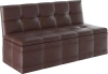 Кухонный диван Квадро 125х56х80 коричневый (без декор. подушек)