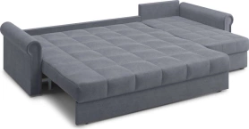 Диван-кровать угловой с оттоманкой Палермо 304х162х90 серый