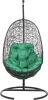 Кресло подвесное со стойкой BiGarden "Easy", черное зелёная подушка