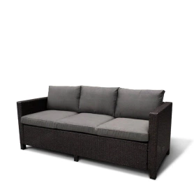 Плетеный диван S65A-W53 190х76х68 коричневый