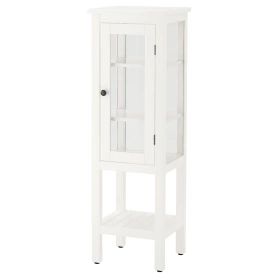 Шкаф со стеклянной дверцей HEMNES IKEA 42x38x131 белый