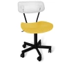 Кресло офисное SHT-ST85/S121М белый/желтый/черный муар 55х55х87