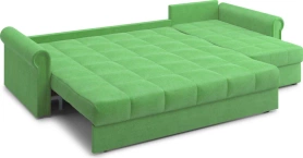 Диван-кровать угловой с оттоманкой Палермо 304х162х90 зеленый