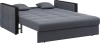 Диван-кровать Лион 1.4 серый/накладка венге 170х107х90