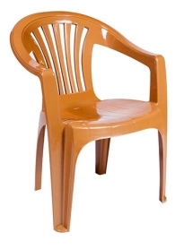 Кресло пластиковое Эфес 56х59х76 коричневый