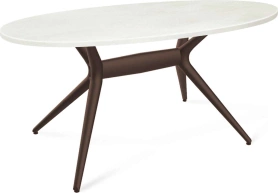 Обеденный стол SHT-TU30-2/TT 120/80 коричневый/бетон крем