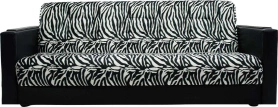 Диван Лидер зебра 215х100х100 черно-белый (без декор. подушек)