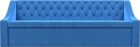Кухонный прямой диван Мерлин Велюр Голубой 199х63х87 (без декор. подушек)