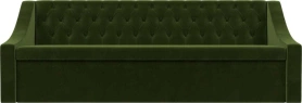 Кухонный прямой диван Мерлин Микровельвет Зеленый 199х63х87 (без декор. подушек)