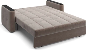 Диван-кровать Ницца НПБ 1.6 коричневый/накладка венге 200х103х90