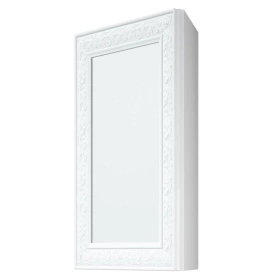 Шкаф-зеркало угловой Классика 49х30х70 Белый