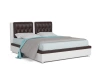 Кровать Космо вариант 2 140х192 белый/коричневый