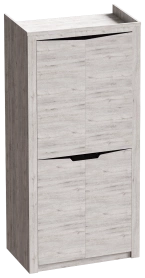 Шкаф Соренто дуб бонифаций/Кофе структурный матовый 2 двери 106х55х220