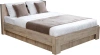 Кровать Соренто дуб бонифаций/кофе структурный матовый 180х200 см с подъемным механизмом и ящиком для белья