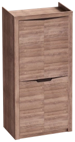 Шкаф Соренто дуб стирлинг/Кофе структурный матовый 2 двери 106х55х220