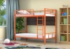 Двухъярусная кровать с полкой Ницца 90х190 Оранжевый/Венге