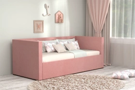 Кровать 90x200 с подъемным механизмом арт.030 Розовый