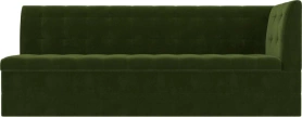 Кухонный диван Бриз с углом Микровельвет Зеленый 181х62х85 (без декор. подушек)