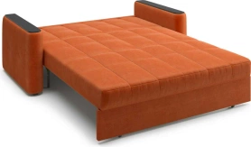 Диван-кровать Ницца НПБ 1.2 оранжевый/накладка венге 160х103х90